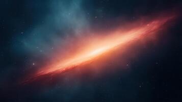 Cosmic Spiral Galaxy with Swirling Stars and Nebula in Deep Space Background for Astronomy and Futuristic Design photo