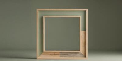 Concise Rectangular Frame in Earthy TonesConcise Rectangular Frame in Earthy Tones. photo