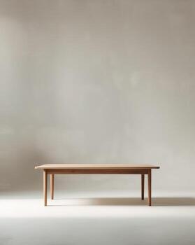 Wooden board empty table in front of blurredWooden board empty table in front of blurred. photo