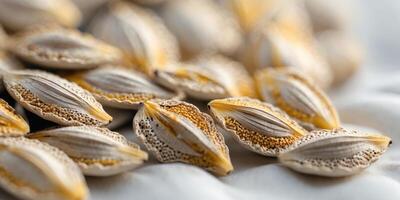 Sunflower Seeds Close up Texture Extreme close up on sunflower s photo