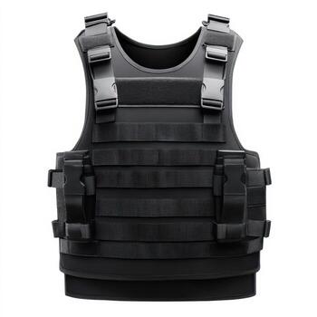 táctico negro chaleco diseñado para proteccion y engranaje almacenamiento con ajustable correas y durable materiales foto