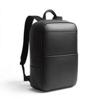 Sleek black backpack designed for modern commuting with ergonomic features and ample storage space photo