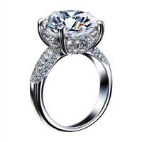Elegant diamond engagement ring with intricate detailing and brilliant shine showcased in a lustrous setting photo