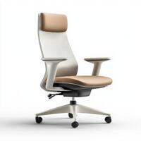 Ergonomic office chair with mesh back and padded seat for improved comfort in workspaces photo