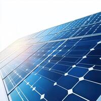 Solar panels absorb sunlight for renewable energy generation at a clean energy facility photo