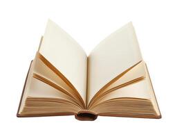 Blank pages in an open book revealing possibilities for creative writing or sketching in a quiet space photo