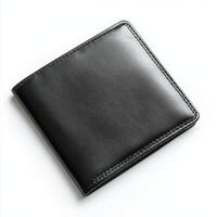 Premium black leather wallet designed for everyday use with ample storage and sleek appearance photo