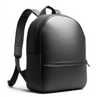 Elegant black backpack with minimalist design suitable for daily use and travel photo