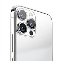 Modern smartphone design featuring advanced camera technology and sleek, transparent casing photo