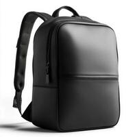Sleek black backpack ideal for everyday use and travel with minimalist design and durable materials photo