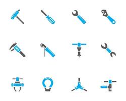 Bicycle tools icon in duo tone color illustration vector