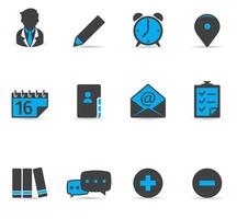 collaboration icon in duo tone color illustration vector