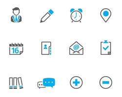 Group collaboration icon in duo tone color illustration vector