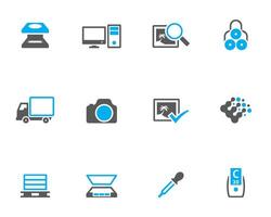 Printing and graphic design icon in duo tone illustration vector
