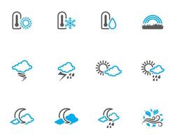 More weather icon in duo tone color illustration vector