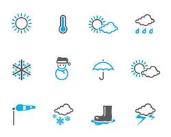 Weather icon in duo tone color illustration vector