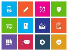 Group collaboration icon in Metro UI user interface illustration vector