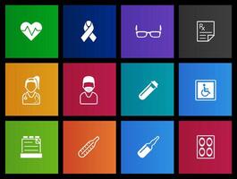 Medical icon in Metro UI illustration vector