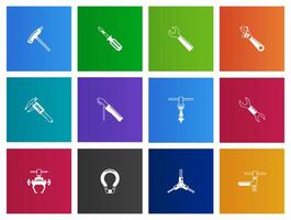 Bicycle tools icon in Metro UI illustration vector