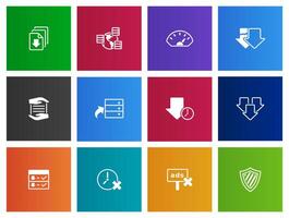File sharing icon in Metro UI illustration vector