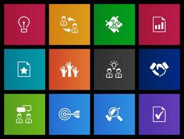 Management icon in Metro UI illustration vector