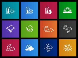 More weather icon in Metro UI illustration vector