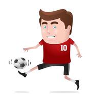 soccer player exercising vector