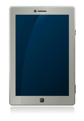 Clean and simple tablet computer illustration illustration