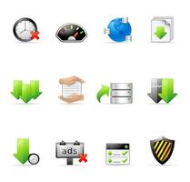 File sharing icon set illustration vector