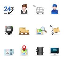 Logistic icon set illustration vector