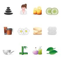 Spa related icon set illustration vector