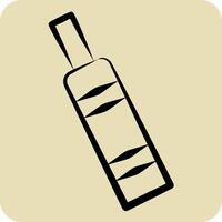 Icon CBD. related to Vape symbol. hand drawn style. design editable 1 vector
