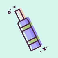 Icon CBD. related to Vape symbol. MBE style. design editable 1 vector