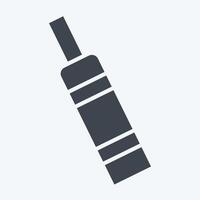Icon CBD. related to Vape symbol. glyph style. design editable 1 vector