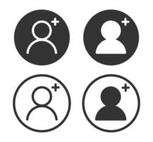 Add a new User profile login or access authentication icon. web avatar app ui interface logo sign. login icon illustration image. Isolated on white background. vector
