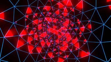 Red and Blue Abstract Strobe Triangles Move Background VJ Loop in 4K video