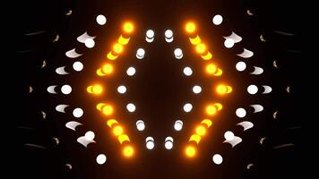 Orange and White Stage Strobe Lights Background VJ Loop in 4K video