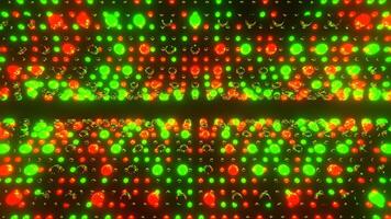 Green and Red Strobe Balls Rotation Background VJ Loop in 4K video
