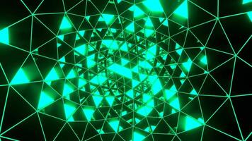 Purple and Turquoise Abstract Strobe Triangles Move Background VJ Loop in 4K video