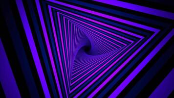 Purple and Blue Spiral Triangle Fast Move Background VJ Loop in 4K video
