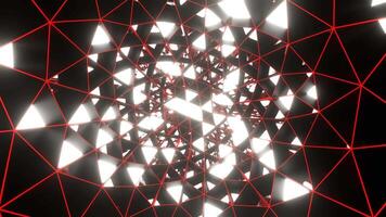 White and Red Abstract Strobe Triangles Move Background VJ Loop in 4K video