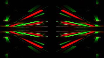 Red and Green Neon Magic Alley Background VJ Loop in 4K video