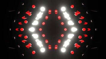 Red and White Stage Strobe Lights Background VJ Loop in 4K video