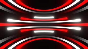 vermelho e branco néon abstrato linhas comovente fundo vj ciclo dentro 4k video