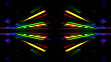 Multicolor Neon Magic Alley Background VJ Loop in 4K video