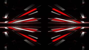Red and White Neon Magic Alley Background VJ Loop in 4K video
