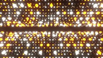 Orange and White Strobe Balls Rotation Background VJ Loop in 4K video