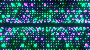 Purple and Turquoise Strobe Balls Rotation Background VJ Loop in 4K video