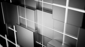 Abstract Monochrome Geometric Pattern Design That Engages with the Viewer Aesthetically. Design video