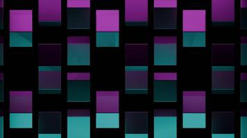An Abstract Geometric Pattern Featuring Beautiful Purple and Teal Colors in Composition. Design video